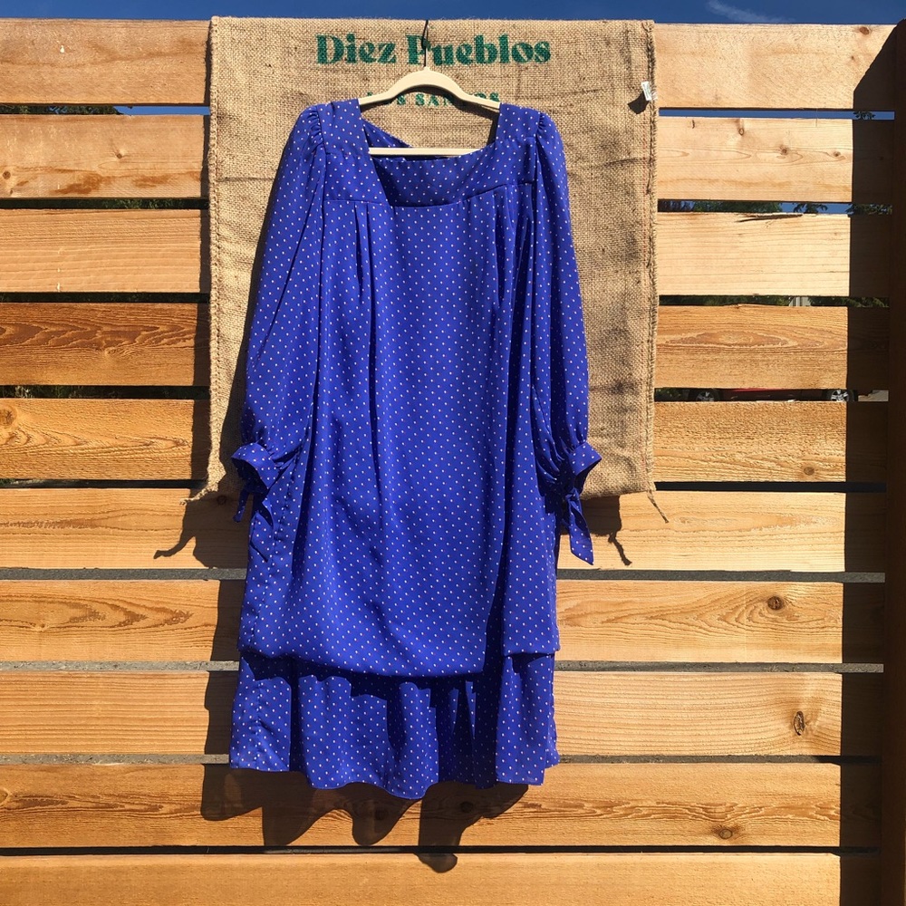Vintage Lorac Original Drop Waist Dress Blue size 1X